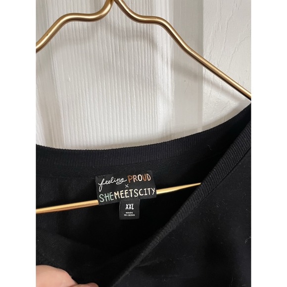 Graphic Sweatshirt Black is Beautiful  Floral XXL Pullover Casual Boho Cozy - Picture 3 of 8